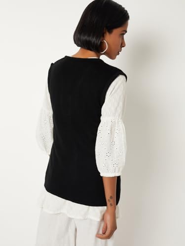 Max Women Knit Cardigan (Black_S)