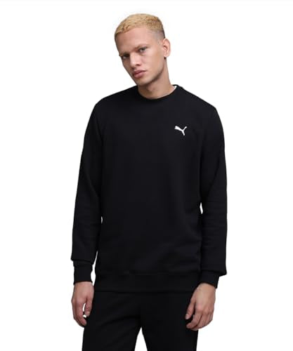 PUMA , Men, ESS ELEVATED Logo Crew Sweat, Black, XL (69078301)