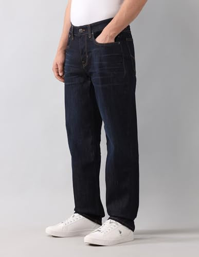 U.S. Polo Assn. Denim Co. Men's Relaxed Jeans (UDJEN1749_Rinse Wash