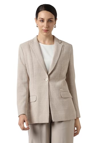 Van Heusen Women's Blazer (VWBZCRGF410735_Beige