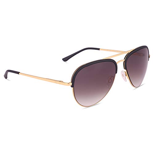 French Connection Gradient Aviator Unisex Sunglasses - (FC 7131 C1|58|Brown Color Lens)