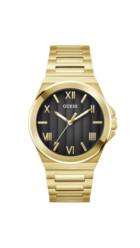 Guess Vinyl Round 44mm Black Dial Analog Men Watch - GW0789G2
