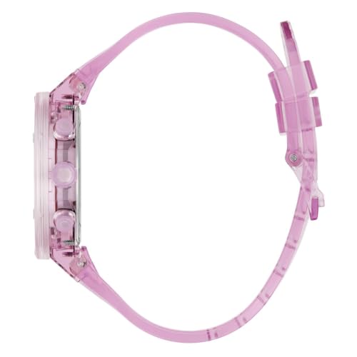 GUESS Round 39mm Pink Dial Analog Women Watch - GW0032L9