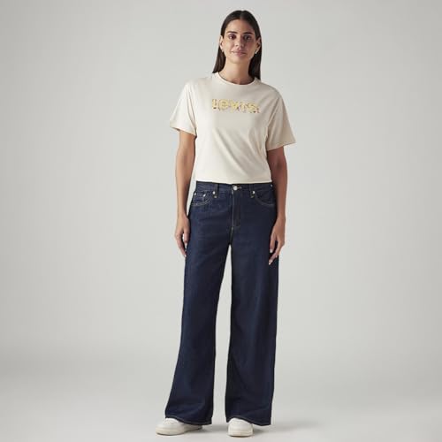 Levi's Women's Dark Indigo Loose Fit Mid Rise Jeans