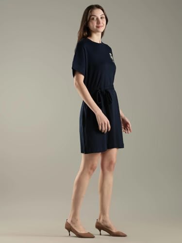 Cotton Crew Neck T-Shirt Dress