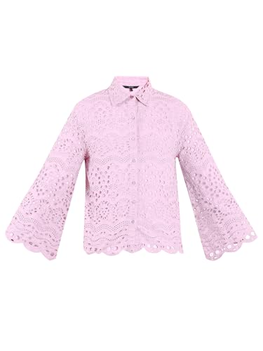 Vero Moda Women's Regular Fit Pink Shirt