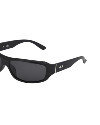 Carlton London Black with Silver Toned and Black Polarised Lens Sports Sunglass for men