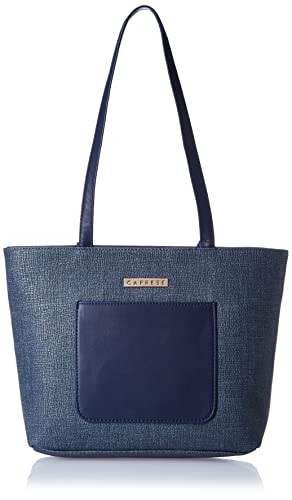 Caprese Womens Milan T Medium Dull Navy Classic Tote Bag