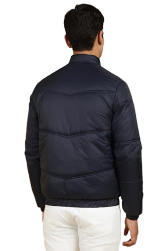 Allen Solly Men's A-Line Coat (ASJKMJBOFU25395_Navy