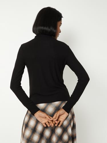 Max Women Knit Blouse (Black_M)