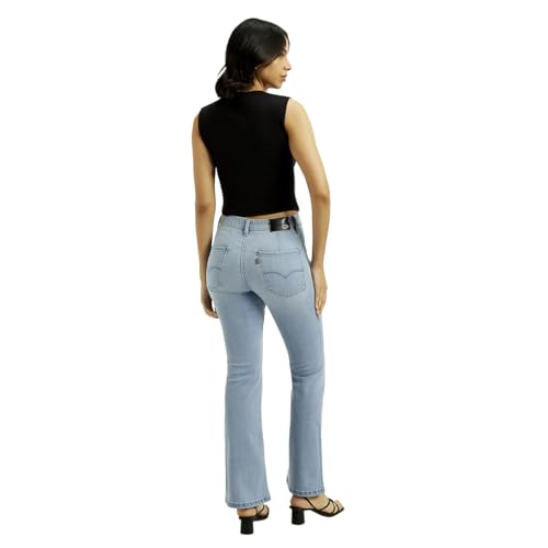 Levi's Women's High Rise 726 Slim Flare Fit Light-Blue Jeans
