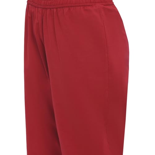 BIBA Women's Red Cotton Kalidar Kurta Sets_38