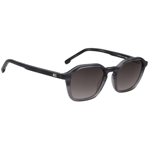 Tommy Hilfiger|Grey Full Frame Oval Sunglasses|100% UV Protected (Uv 400) Grey Gradient Faded Lens|Women's|Medium|TH3510 C5 51 S