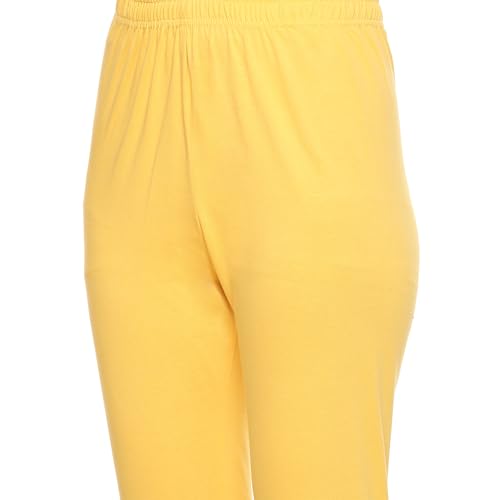 BIBA Women Cotton Blend Fitted Suit Set (Yellow)