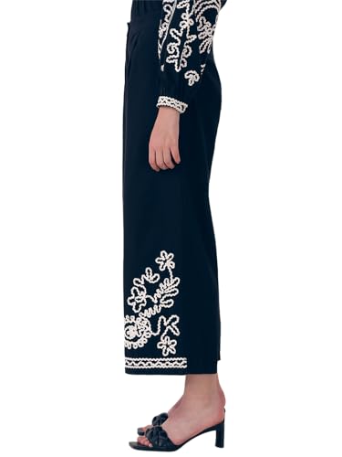 VERO MODA Women Straight Fit High-Rise Black Trouser