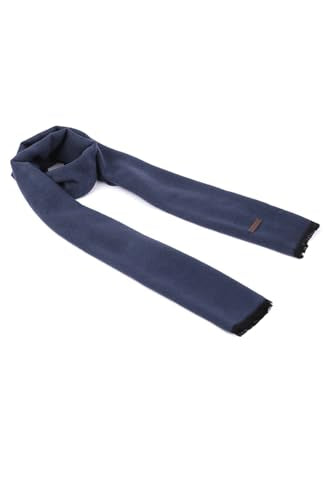 Men Navy Solid Casual Muffler