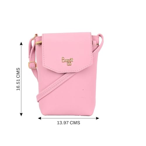 Baggit Women Pink Sling Bag XXS Size | Ladies Stylish Casual Cross Body Purse Handbag