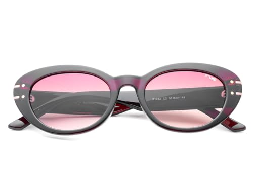 IRUS Women Oval sunglasses | 100% UV protection | Small Size | Brown Gradient Polycarbonate lens