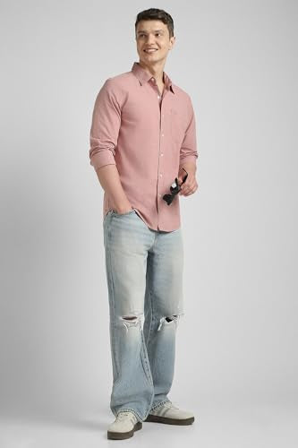 American Eagle AE Everyday Slim Fit Button-Up Shirt Pink