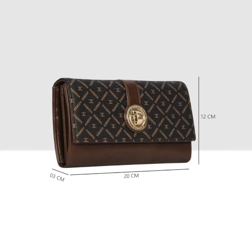 ESBEDA Brown Color Premium Flap Wallet for Women