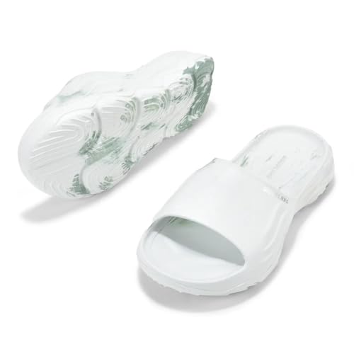Woodland WOMEN WHITE/SAGE GREEN SLIPPERS