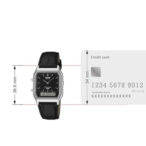 Casio Vintage AQ-230EL-1ADF Analog-Digital Black Dial Unisex (D416)