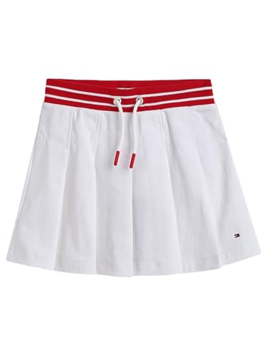 Tommy Hilfiger Girls Solid Regular-Fit Cotton Skirt White