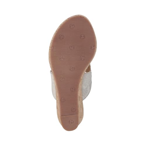 Mochi Women's Dark Beige Fashionable Wedge Heel Sandal UK/2 EU/34(34-30)