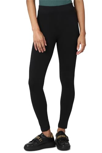 Forever 21 Women's Regular Leggings (192517_Black