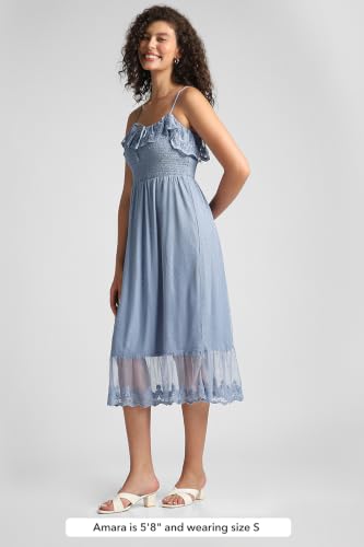 American Eagle Ruffled Midi Dress