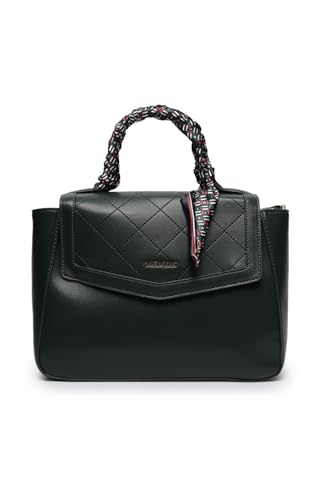 Allen Solly Womens Solid dark-green HANDBAG