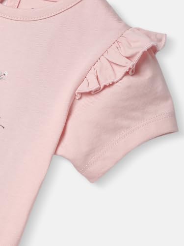 Nautinati Girls’ Disney Princess Cotton T-Shirt | Regular T-Shirt for 3 to 24 Months Pink