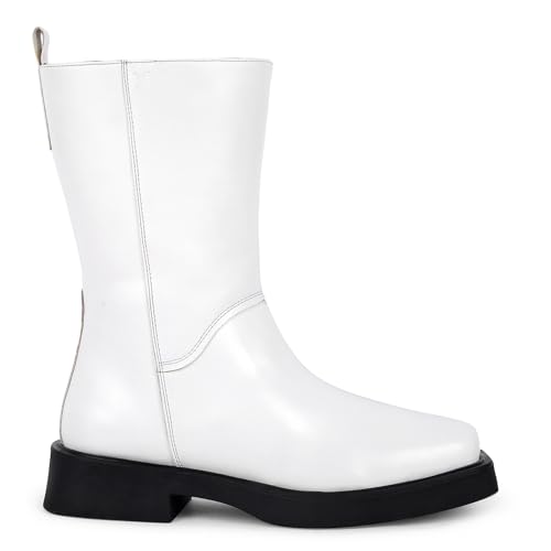 YOHO Women's Calf Length Boots | Effortlessly Chic & Timelessly Stylish | Durable | All day Comfort | Trendy Casual Boots | Winter, Snow and Holiday Outings