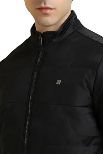 Allen Solly Men Black Solid Full Sleeves Casual Jacket
