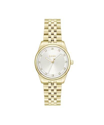 Boss Graceful Precious Qtz Basic Silver White Round Dial Women's Watch- 1502810