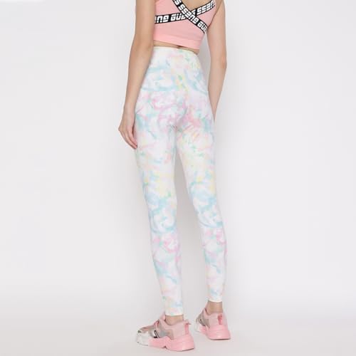 GUESS Women White Printed Legging_7617076240518