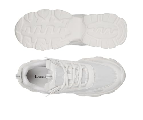 LOUIS STITCH White Sneakers for Women | Comfortable Sneakers | LSLD-SNK-01-WH | UK-4
