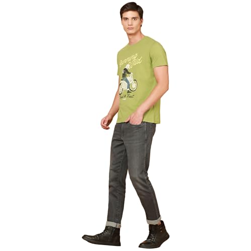 Wrangler Men's Solid Regular Fit Shirt (WMTS007147_Green