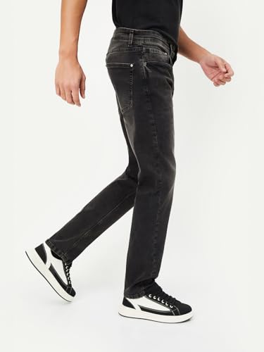 Max Men's Regular Jeans (DMCRFS32506_Charcoal