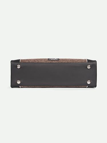 ZOUK Harriet Office Bag for Women – Stylish Vegan Leather Laptop Bag with Buckle Detailing | Formal Work Bag with iPad Compartment, Multiple Pockets & Water-Resistant Lining | Bristel