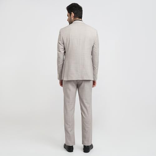 Raymond Fawn Checks Pattern Men Suit