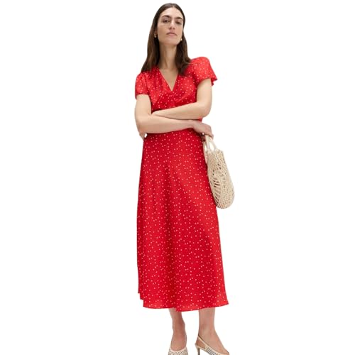 Marks & Spencer Printed Red Women Regular Fit Midi Dress