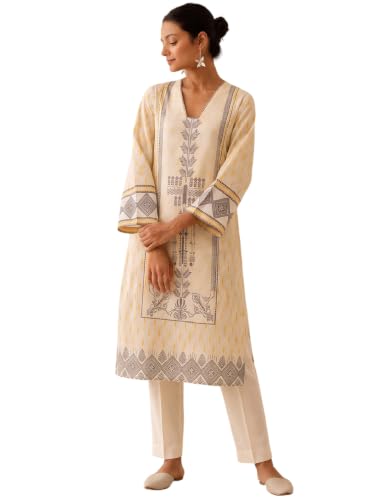 Varanga Golden Bloom Silk women's kurta set