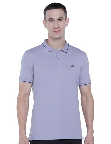 Van Heusen Men's Regular Fit T-Shirt (VSKPURGPR26049_Lilac