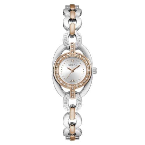 GUESS Round 26mm Silver Dial Analog Women Watch - GW1082L5