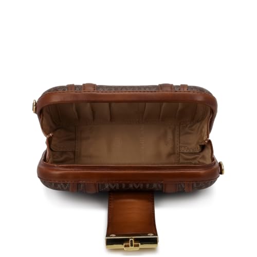 Da Milano Leather Sling Bag for Women - Walnut Brown