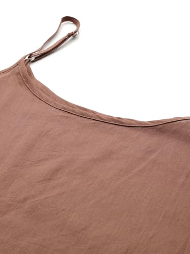 Aarke Ritu Kumar Khaki Swarnam Full Sleeve Shirt with Camisole