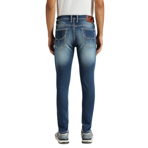 Pepe Jeans Men's Skinny Jeans (PM207867J671_MED Used_Mid Indigo Blue