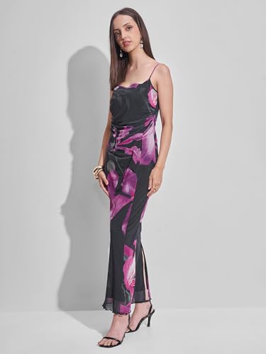 Tokyo Talkies Women Shoulder Straps Sleeveless Maxi Dress TTJ6012636 Multicolor XL