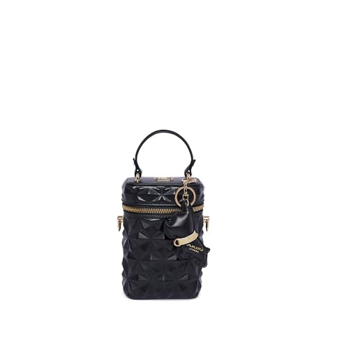 Akiki London Women's Charlton 12 Small Sling Bag|Modern 3D texture|Convertible Strap|comes with Dog Charm and Metal Strap|Fashional Crossbody Sling Bag for Women